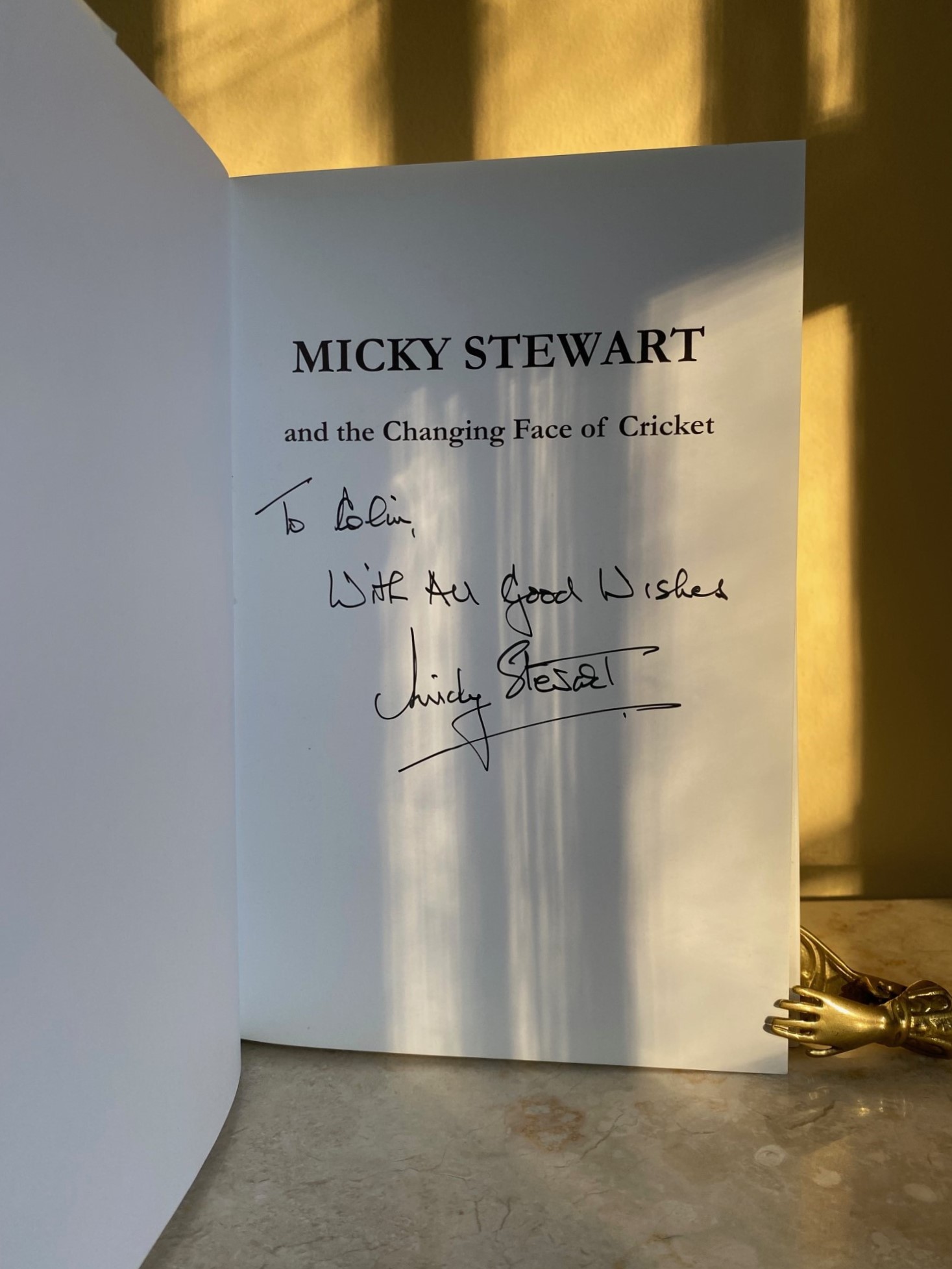 Micky Stewart and The Changing Face of Cricket (Subject Signed)
