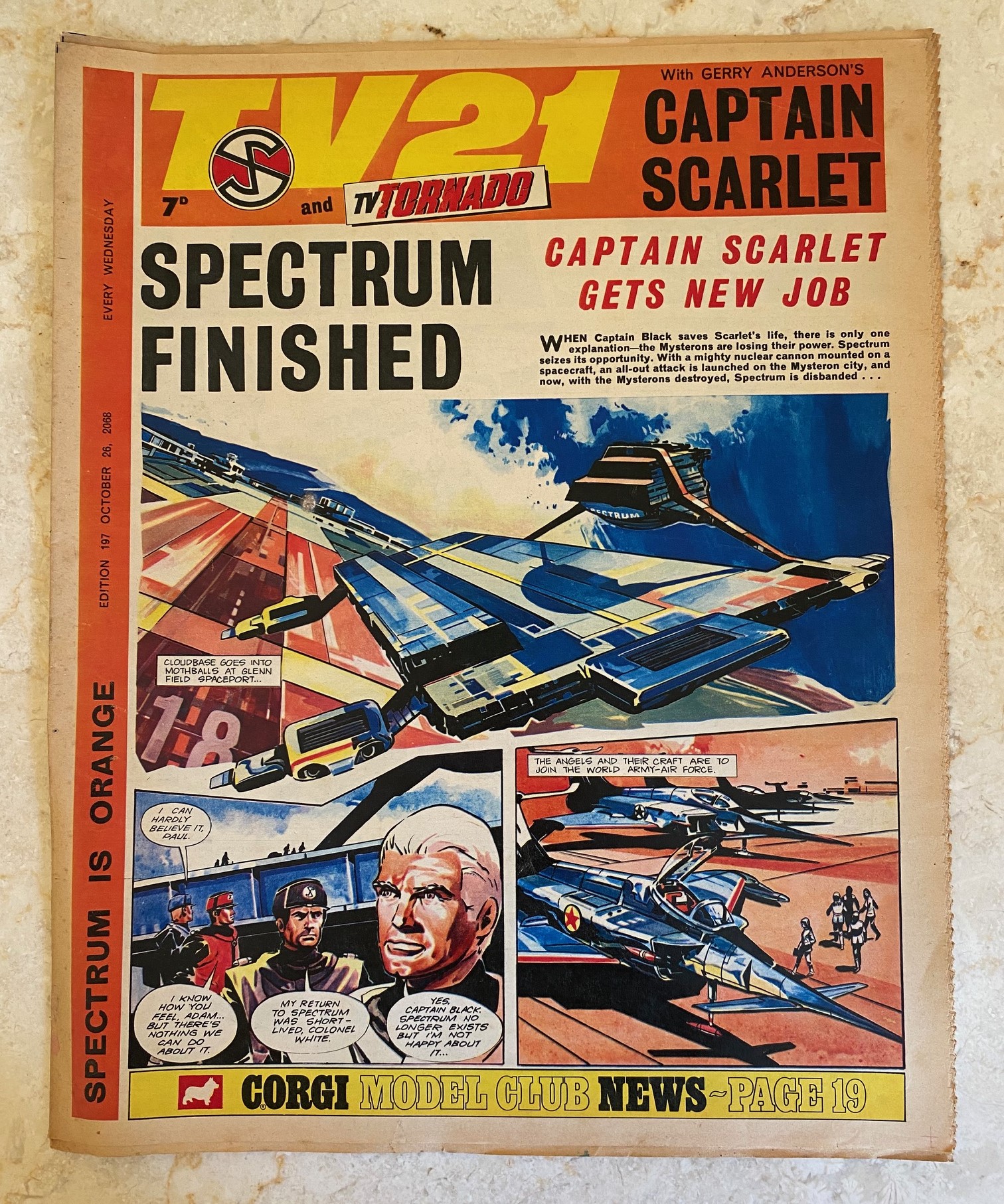 TV21 (TV Century) and TV Tornado | Edition No. 197 | October 26th 1968 (Captain Scarlet | Thunderbirds | Joe 90)