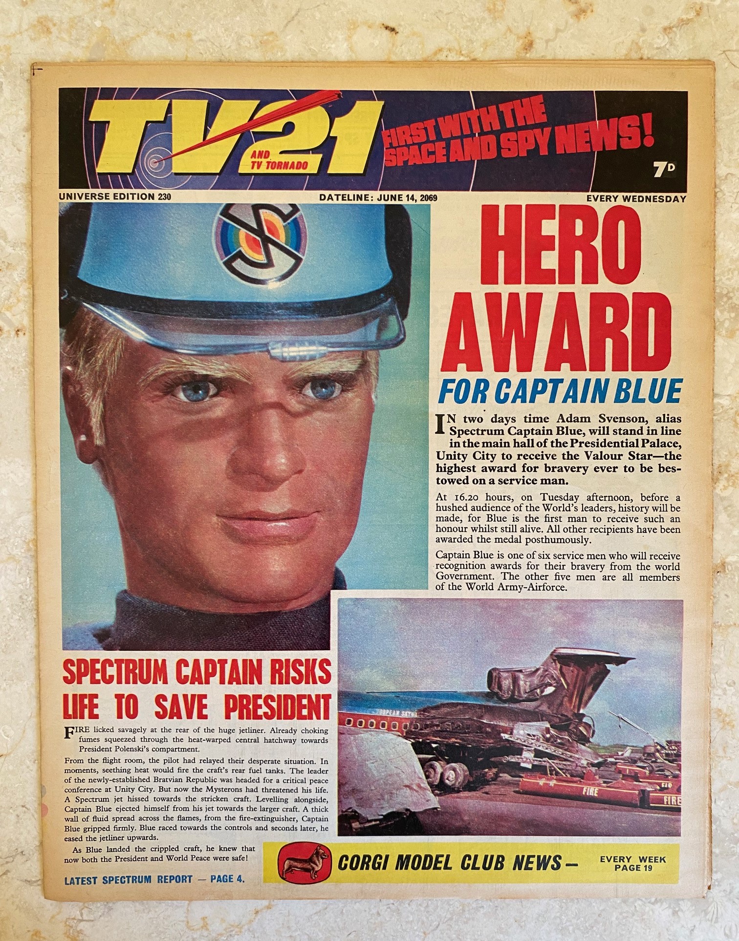 TV21 (TV Century) and TV Tornado | Edition No. 230 | June 14th 1969 (Captain Scarlet | Thunderbirds | Joe 90)