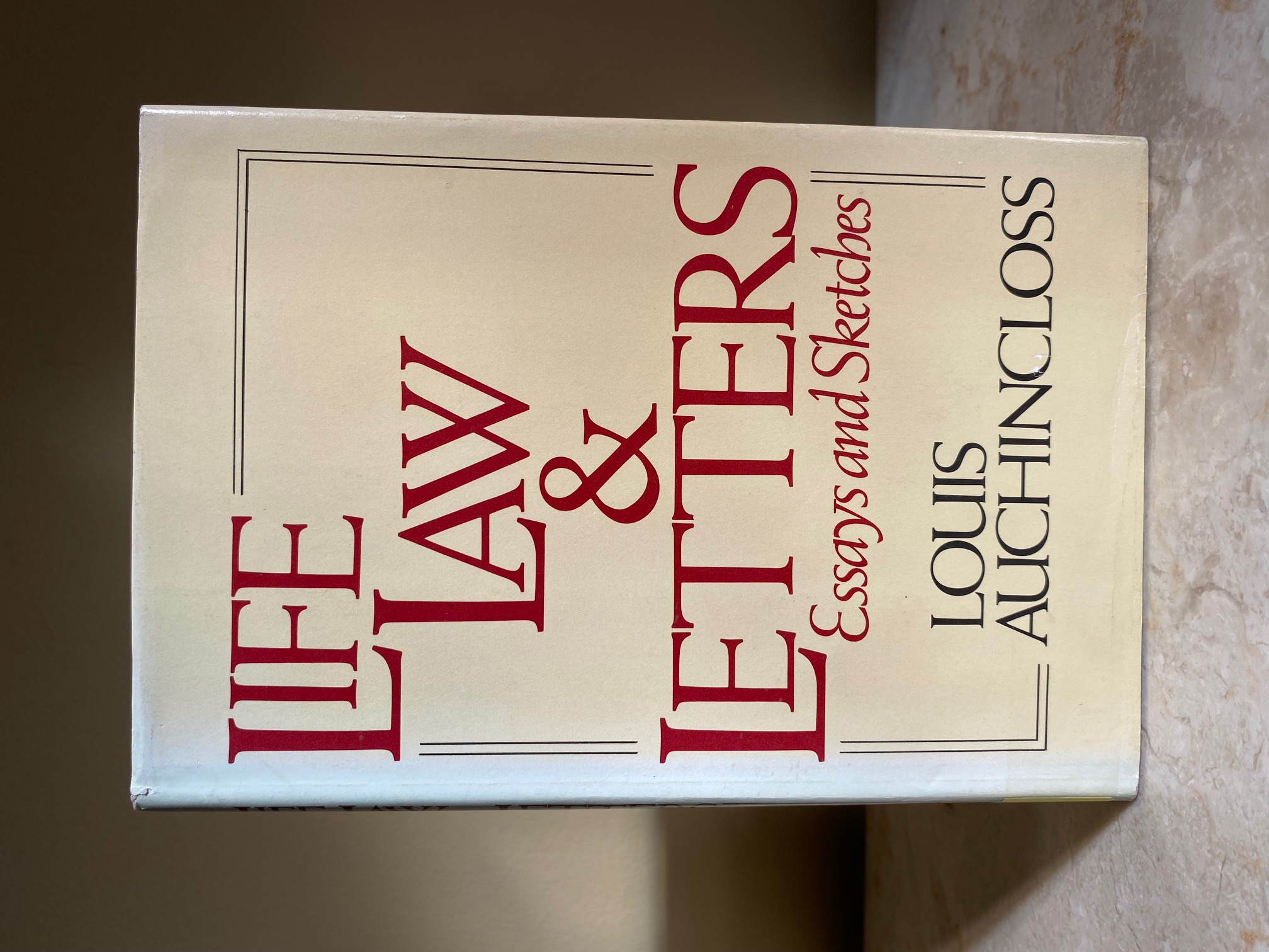 Life, Law and Letters | Essay and Sketches